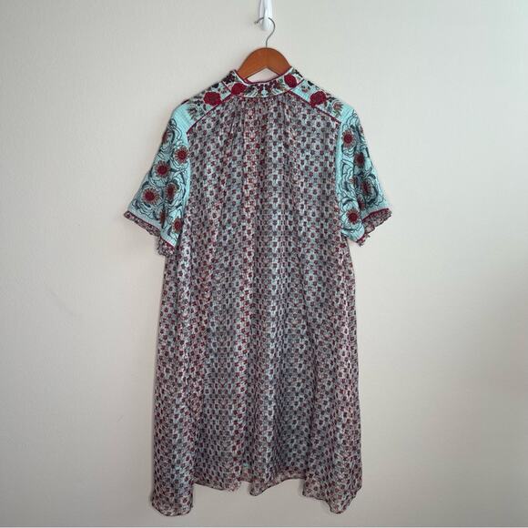 Anthropologie Blue Mini Dress - Picture 3 of 13